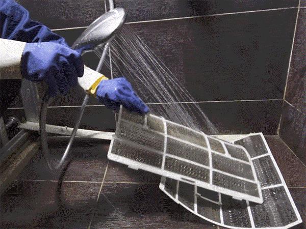 挂式空调清洗过滤网拆卸步骤图,aux立式空调怎么清洗过滤网