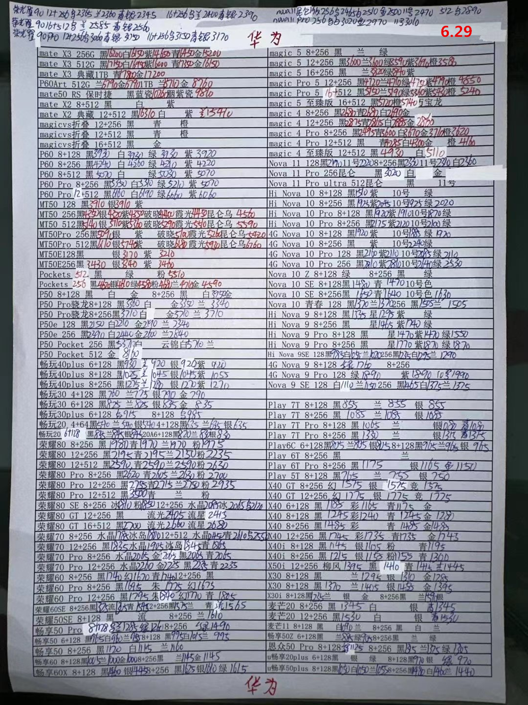 2024年1月11日华强北手机批发价,2023年2月华强北手机拿货价格表