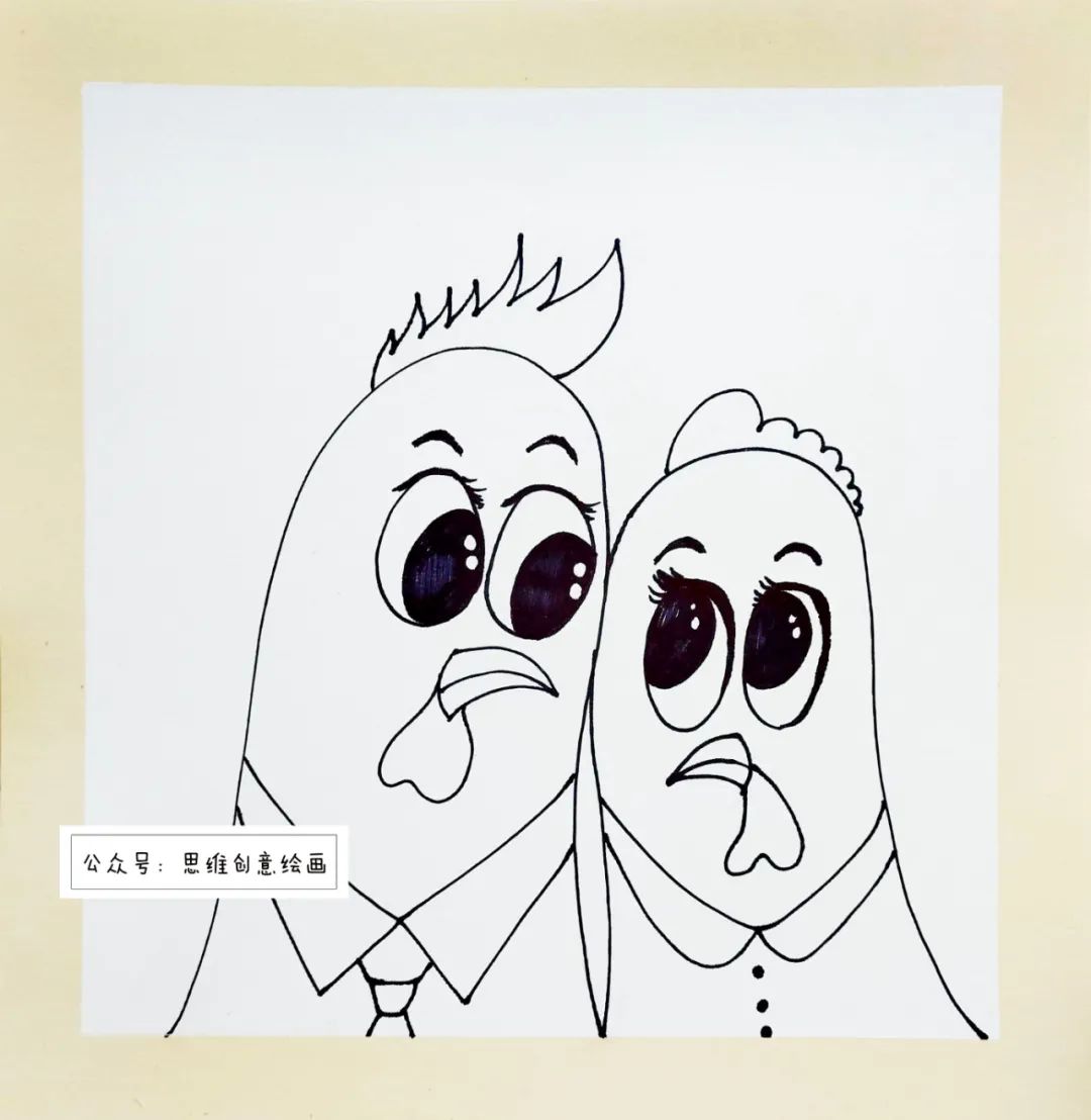 公鸡母鸡恩爱逛街,公鸡母鸡恩爱视频绿幕素材