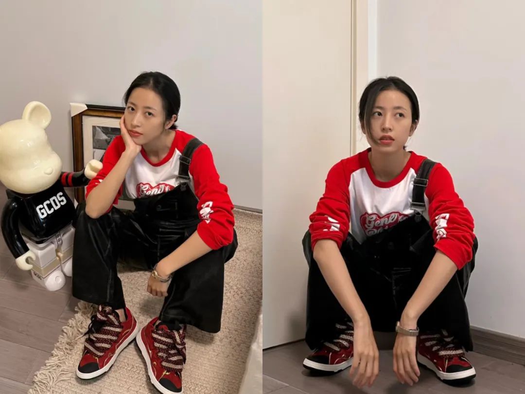 工装风穿搭周雨彤,周雨彤穿搭思路