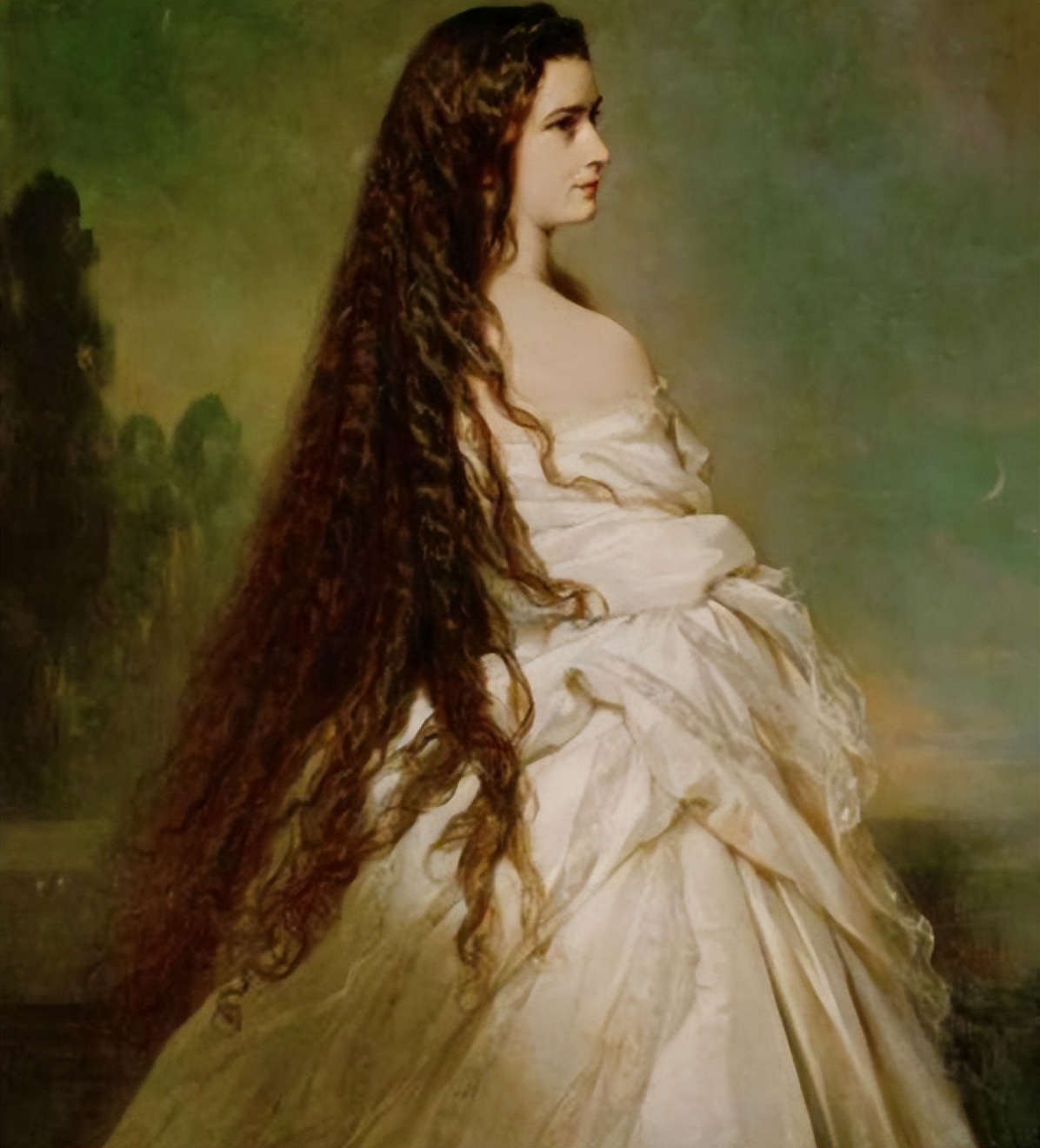 茜茜公主泡温泉治病,茜茜公主敷牛肉面膜