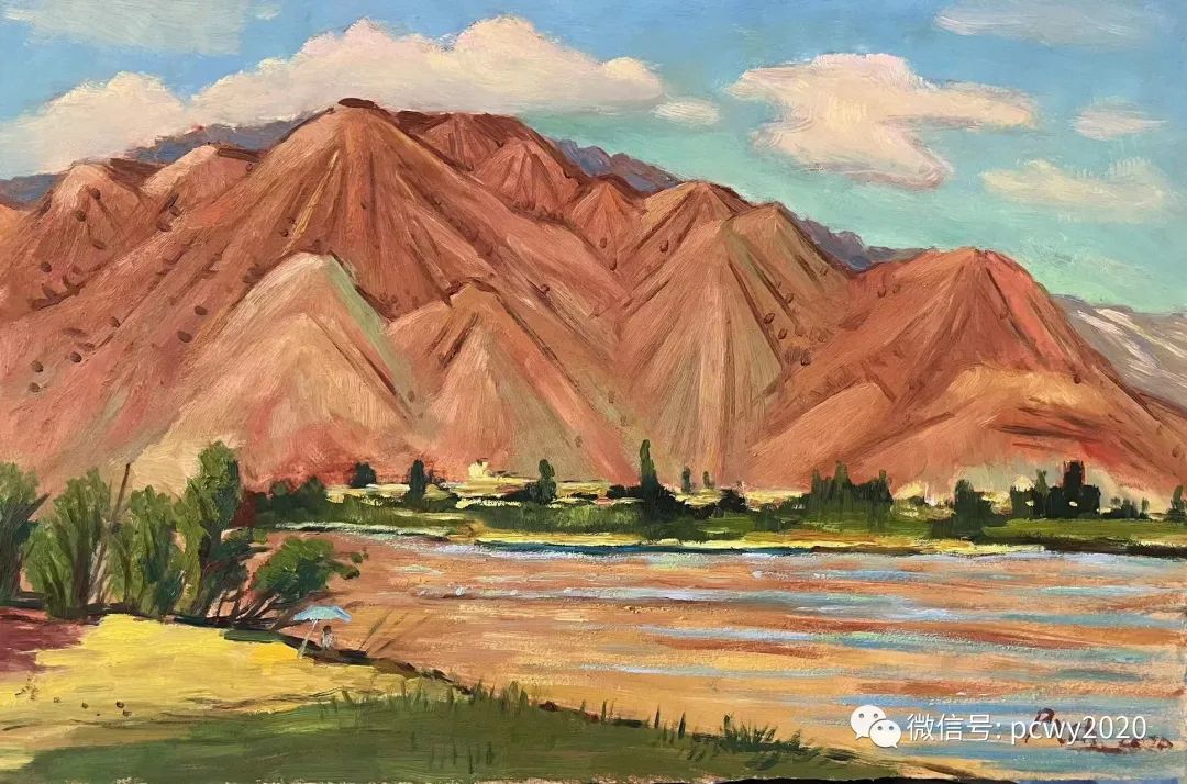 平川野麻滩岩画,东北专门画野草的画家