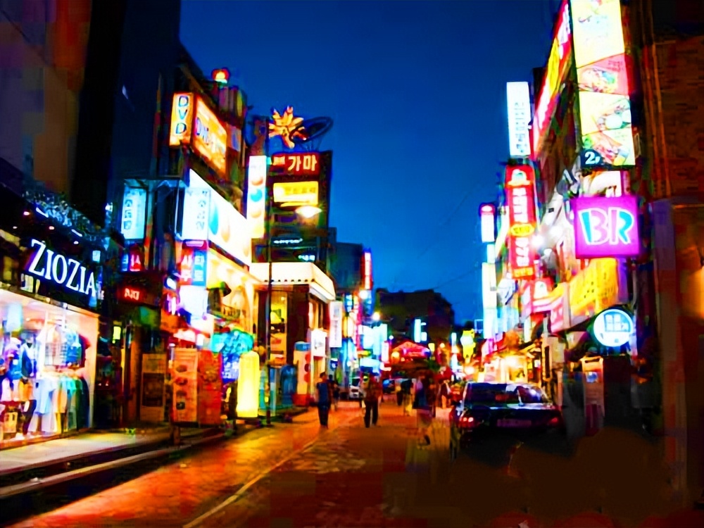 韩国旅游韩国酒吧街,韩国首尔旅游地图