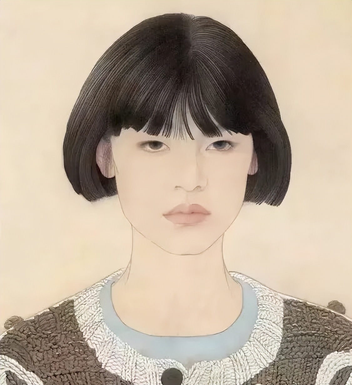 美协主席的国画美人图，笔笔皆是“功力”，一直被模仿从未被超越