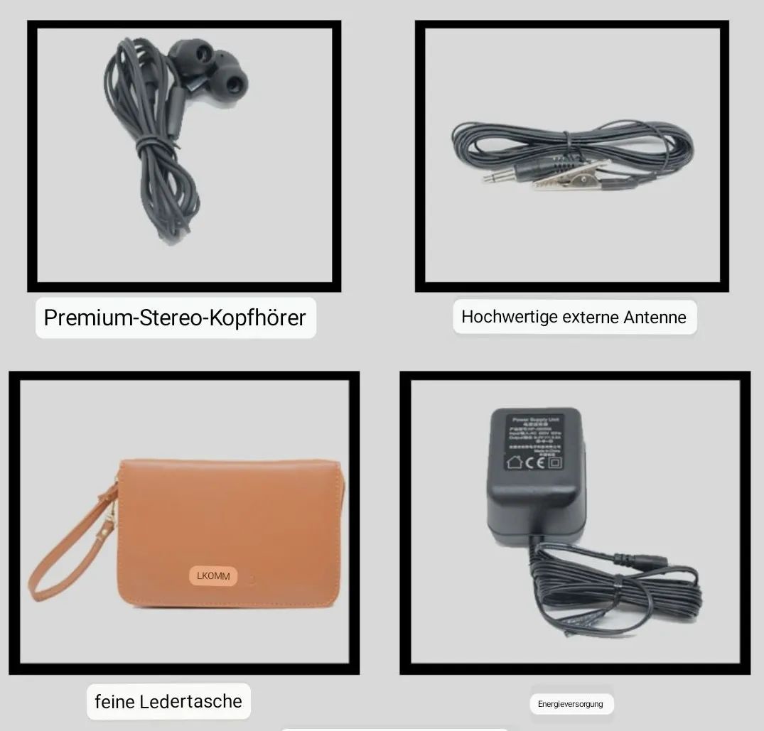 实付1422元|德国火腿觉得国产便携式Deshibo新款短波收音机买得值