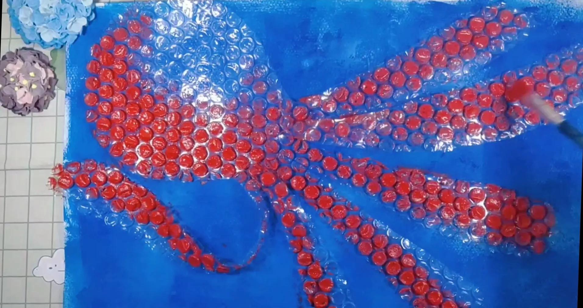 儿童画教程：柔软的章鱼