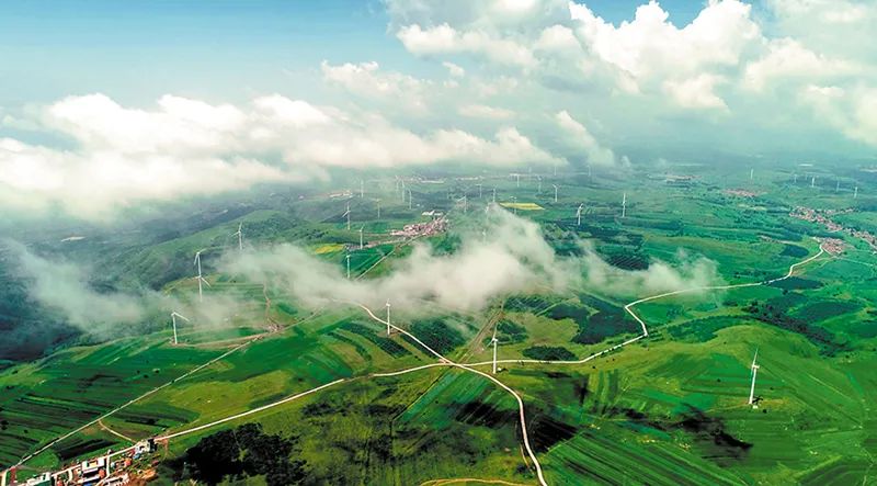 拍点景色,航拍发现深山