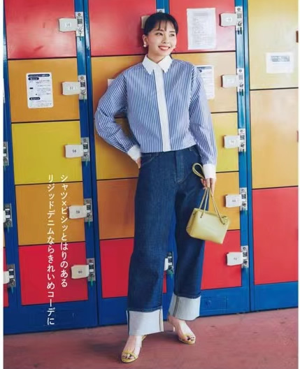 今夏流行牛仔裤搭配高跟凉鞋,一条牛仔裤解决今夏所有搭配