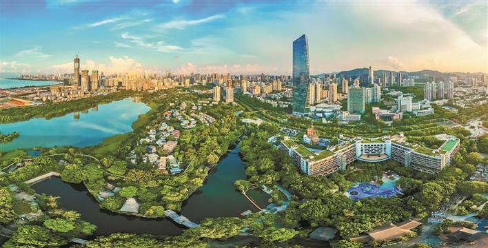 航拍深圳城市全景风光,大深圳美景图片