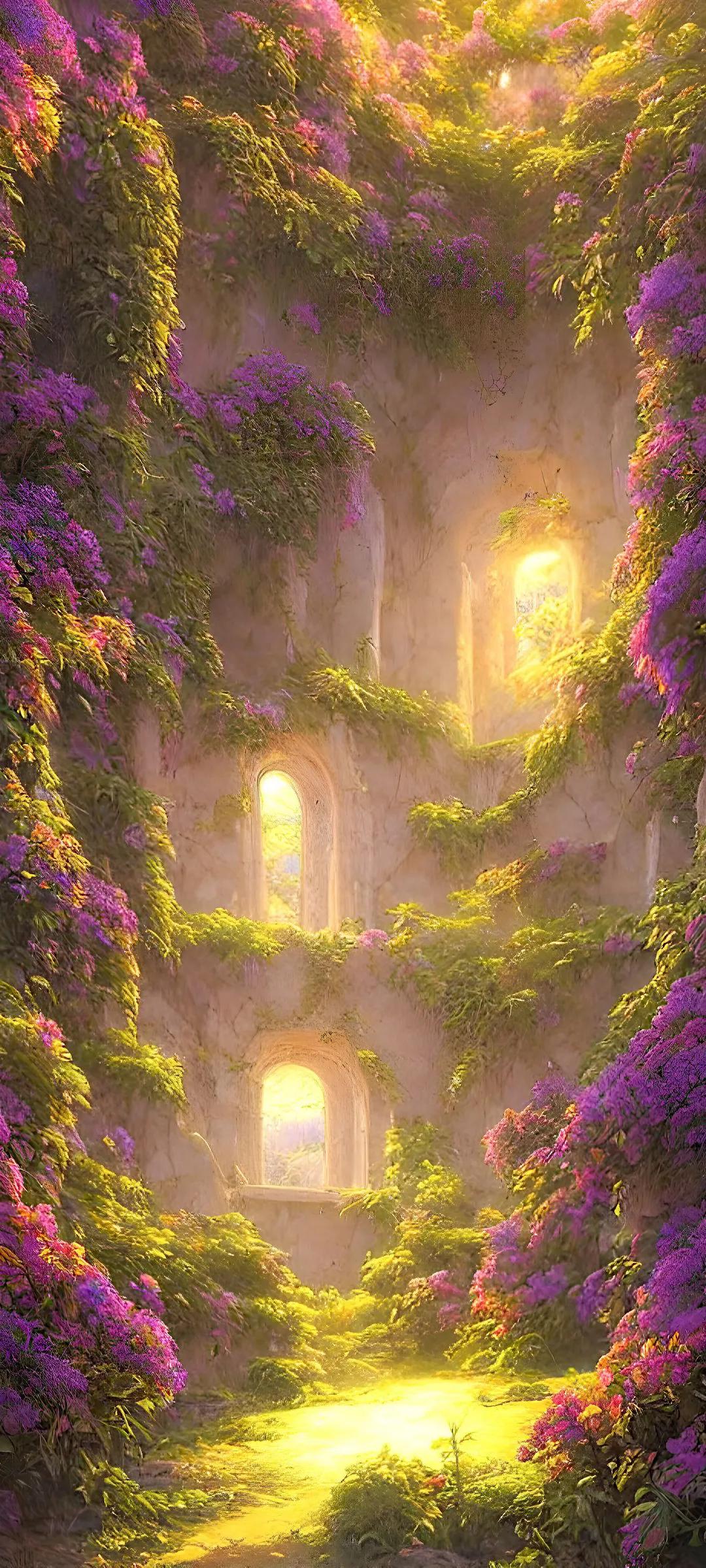 小众风格的壁纸,花园各种花大图壁纸