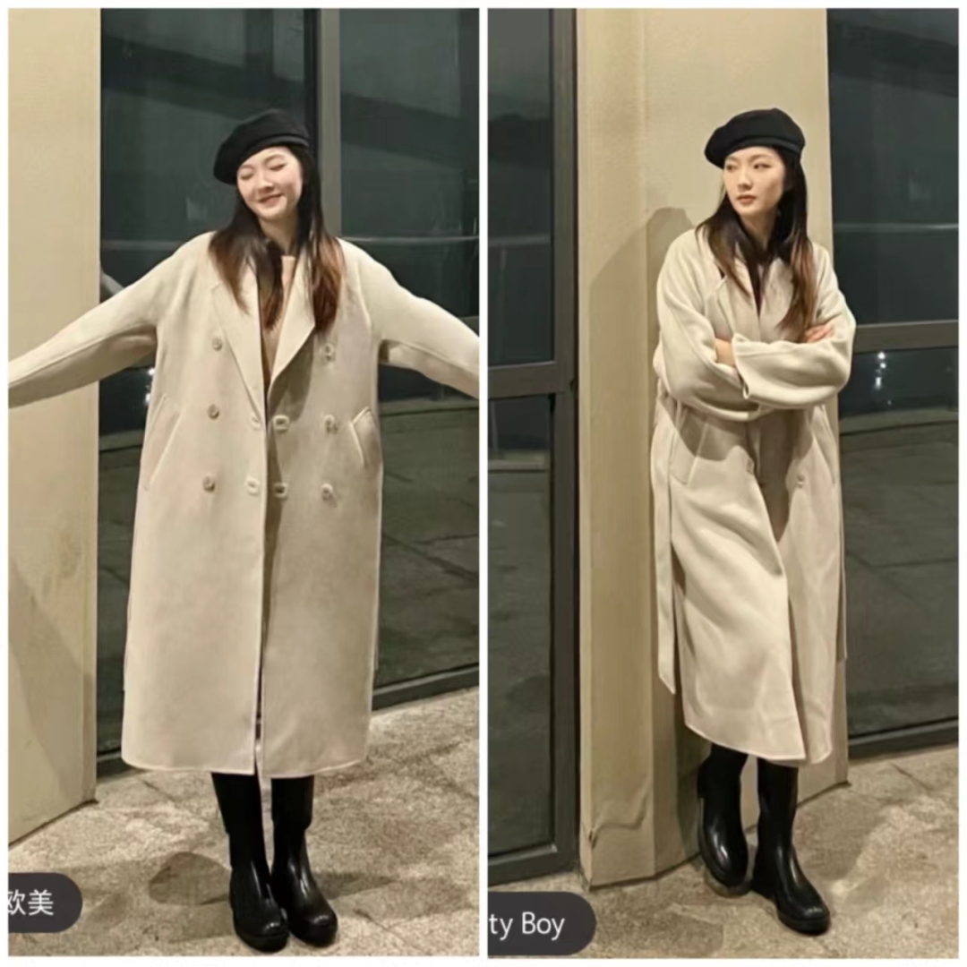 大衣搭长靴优雅阔太,大衣配长靴显矮