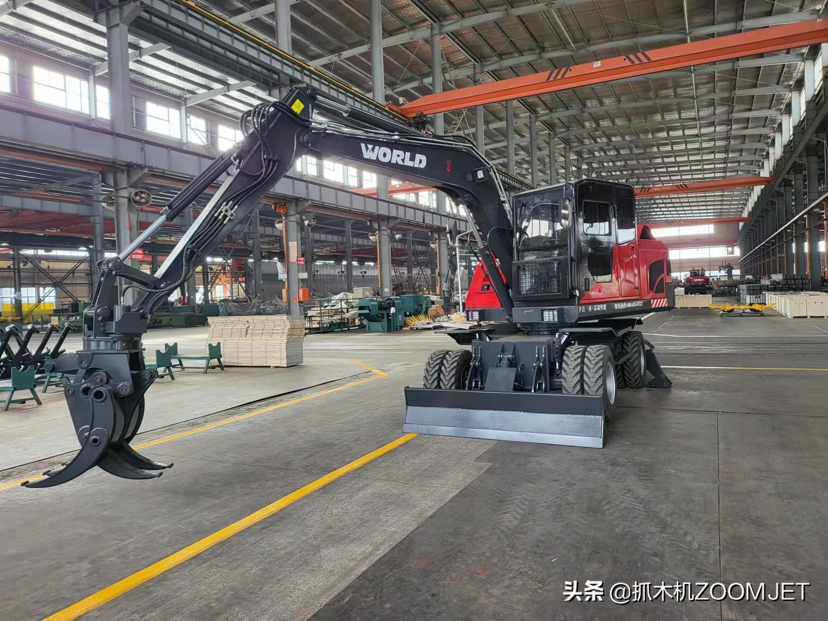 乌鲁木齐沃得轮式挖掘机,轮式挖掘机抓木机的价格