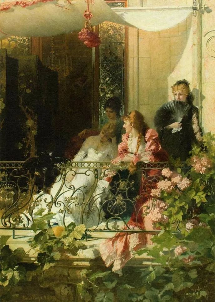 德国绘画风格独特的美女,欧洲艺术绘画女神