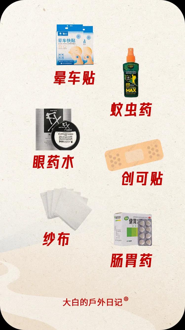 露营急救包清单,户外露营急救药包清单