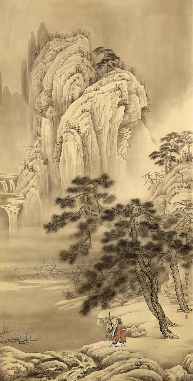 寓意好的庭院名家山水画欣赏,画川江山水画名家