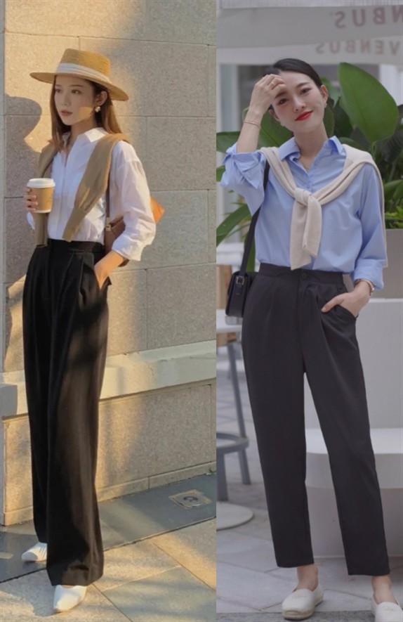 四种黑裤子的穿搭方法,穿来穿去还是卫衣百搭洋气