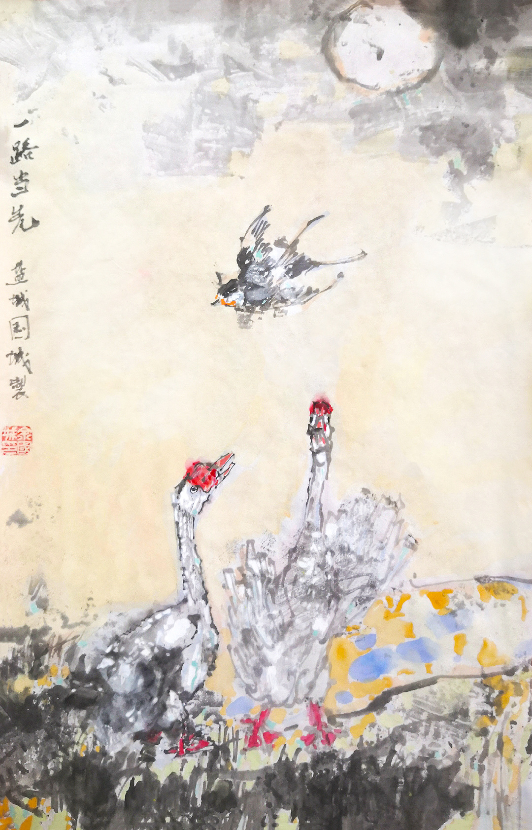 *坐静**夏夜听鸣蝉——余国城壬寅年初夏水墨画新作欣赏