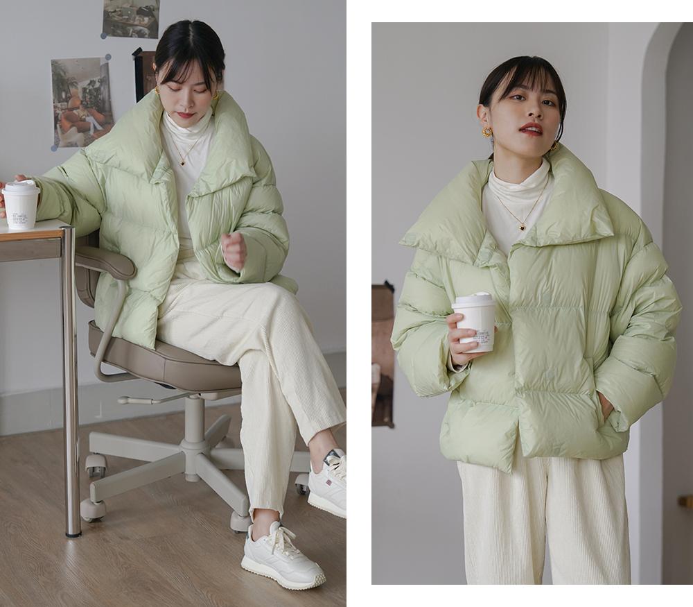 小个子拼接毛衣棉服最新款时髦,秋冬慵懒毛衣棉服内搭