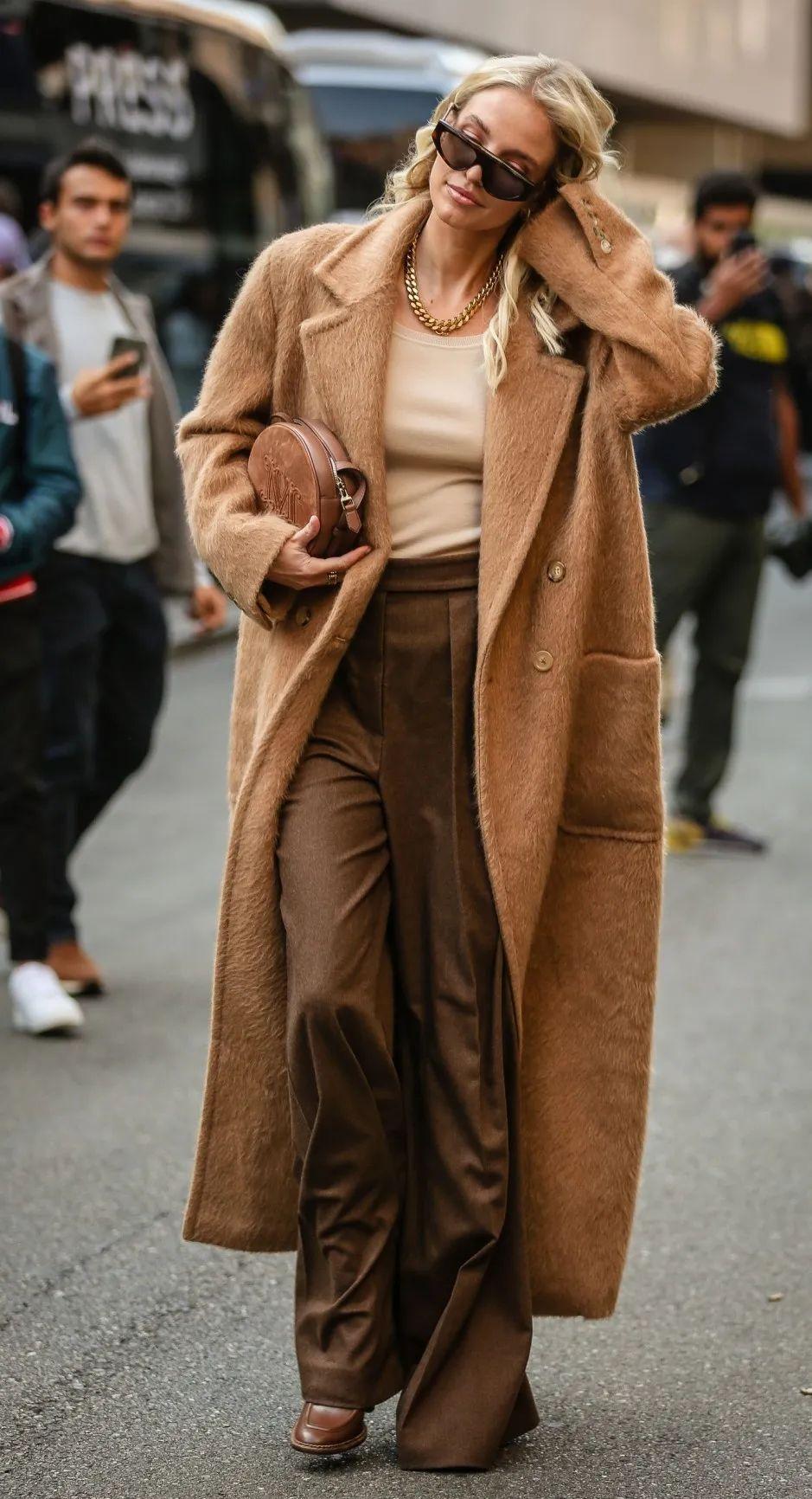 fsgfreedomsoluble驼色大衣,秋冬驼色大衣