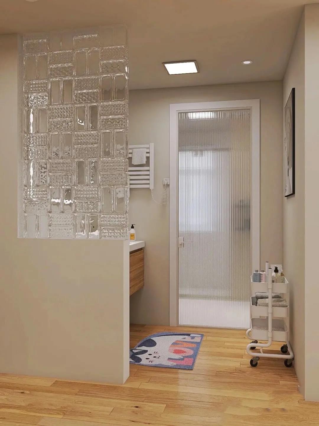 卫生间玻璃隔断做多高,2024年卫生间玻璃隔断最流行款式