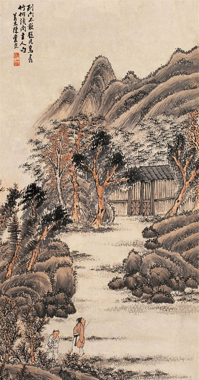 山水画意境与诗句,诗意山水画意境