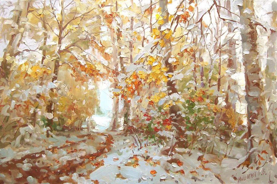 现代俄罗斯风景油画经典作品欣赏,米沙金油画作品