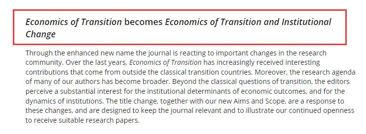 ssci经济学期刊有哪些,ssci一区经济学有哪些期刊