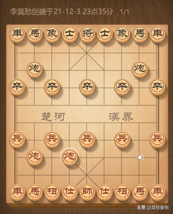 象棋开局布局套路大全,象棋开局布局定式表