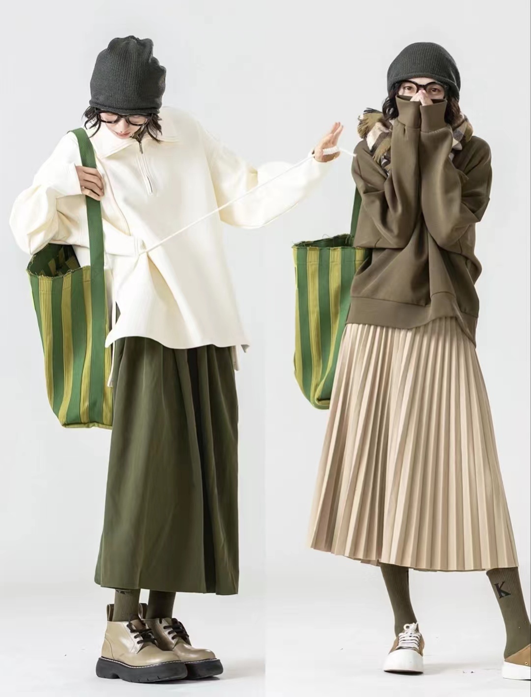 宽松版卫衣搭直筒宽松休闲裤,宽松卫衣怎么搭配裙子才好看