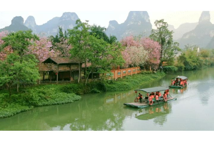 明仕田园风景区国庆节风景,广西明仕田园之旅