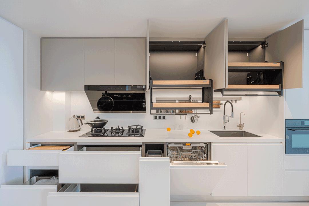 让主妇乐意下厨的厨房设计,既能学习又能做饭的厨房设计