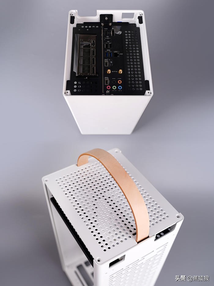 12600K+STRIXB660-I+RTX3060，AKLLAA5立式ITX机箱装机展示