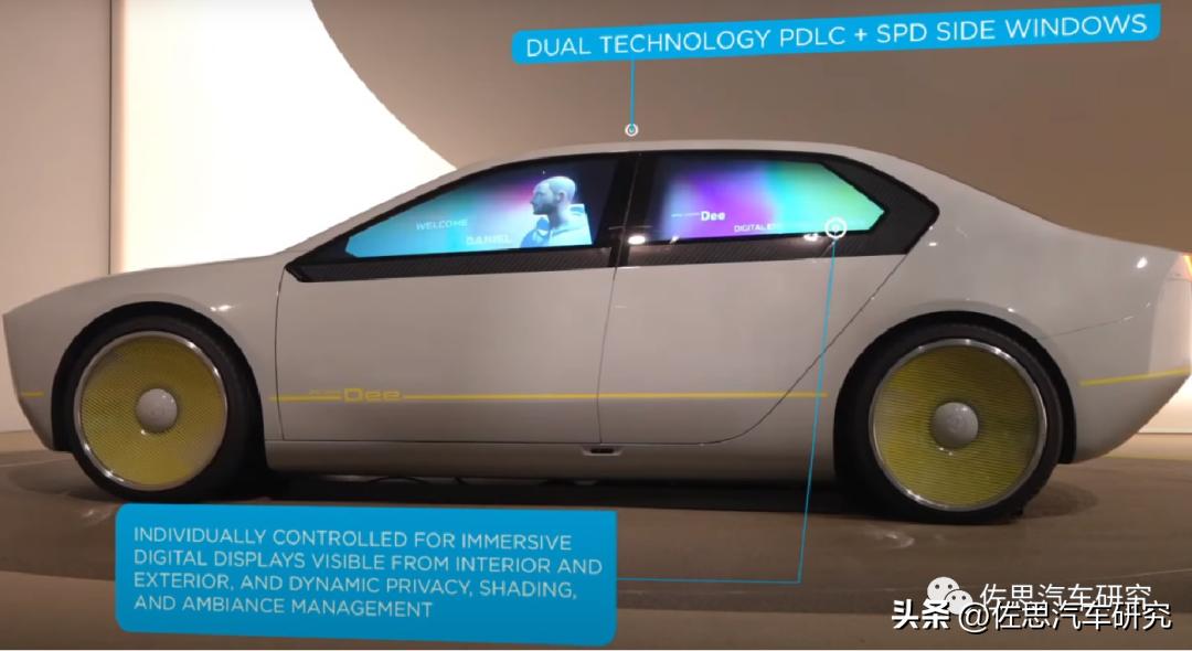 智能遮光调光玻璃汽车,智能汽车天幕玻璃