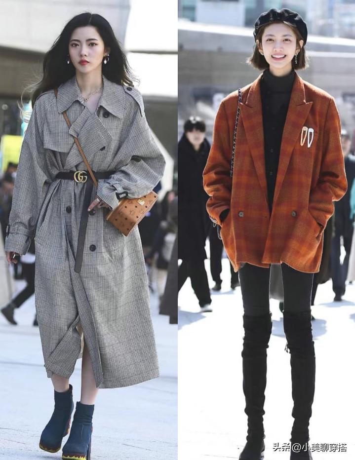 首尔街拍女穿搭图片,首尔街拍穿搭美女