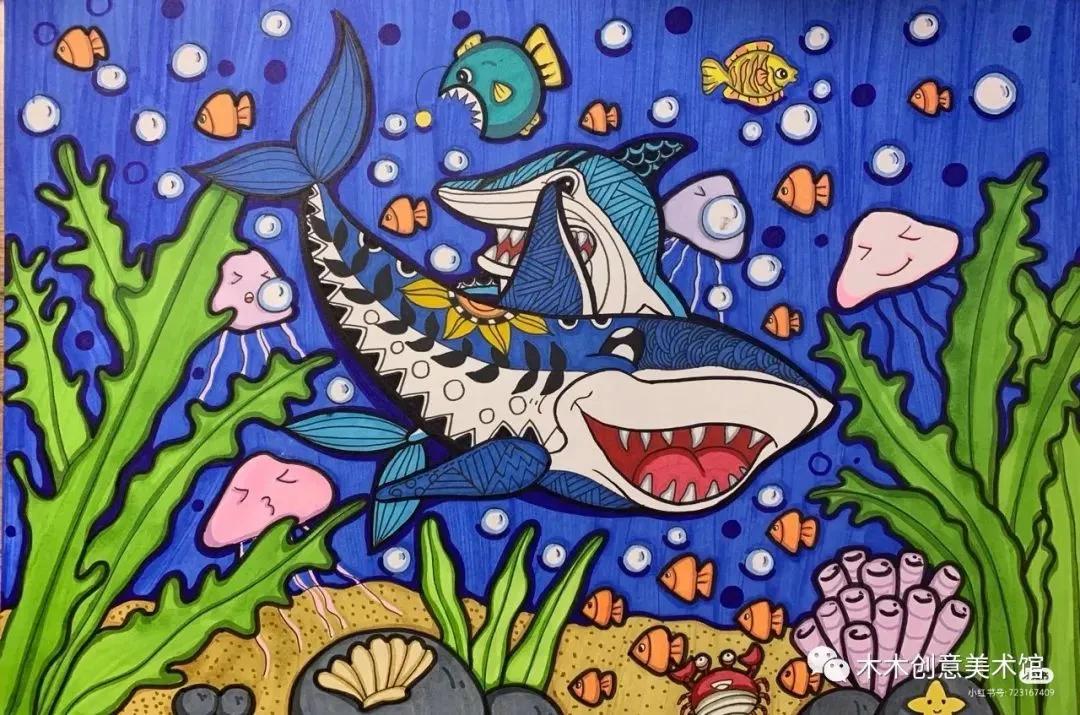 丙烯马克笔绘画可爱又简单的动物,24色马克笔绘画小动物