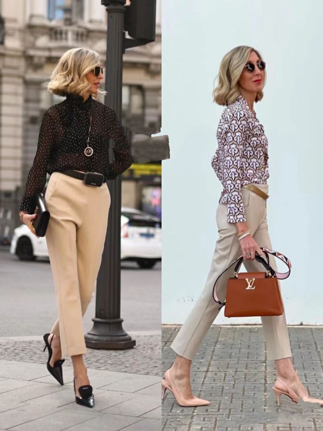 九分西裤和牛仔阔腿裤哪个显气质,烂大街的格子裤