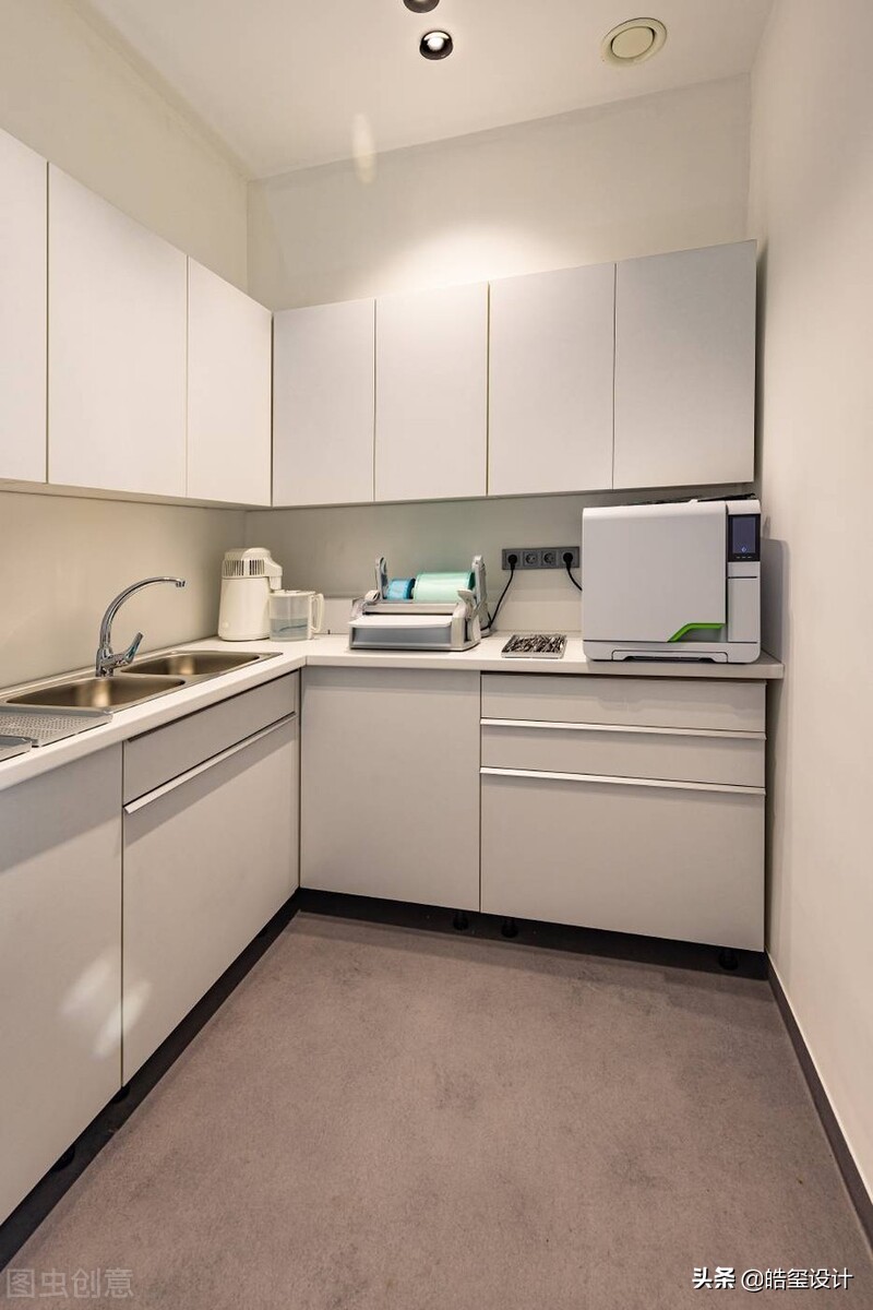 口腔诊所前台装修效果图,口腔诊所污水处理装修效果图