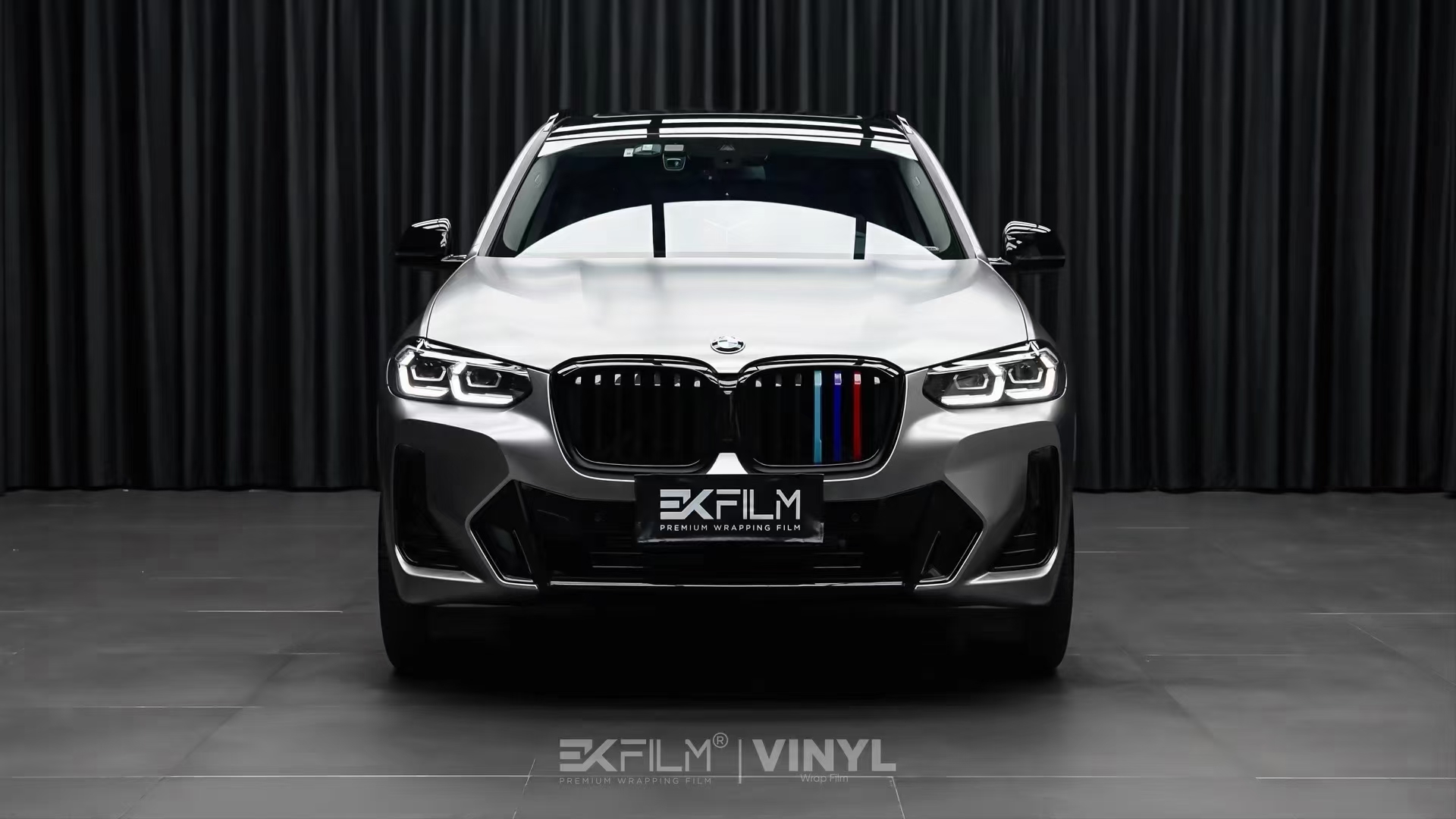 宝马x3棕色贴膜,宝马x3黑武士改色膜