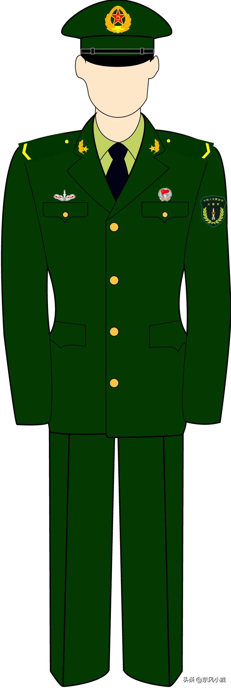 07式军装服役了几年,第一年火箭军军服照片