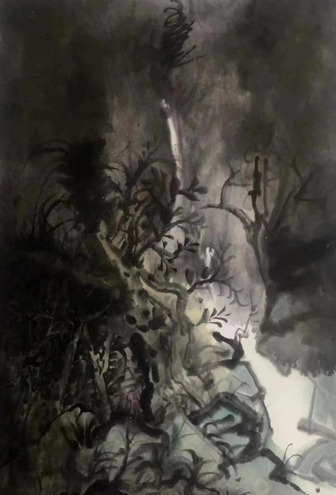 刘鸣水墨画欣赏,当代名家水墨人物画作品欣赏