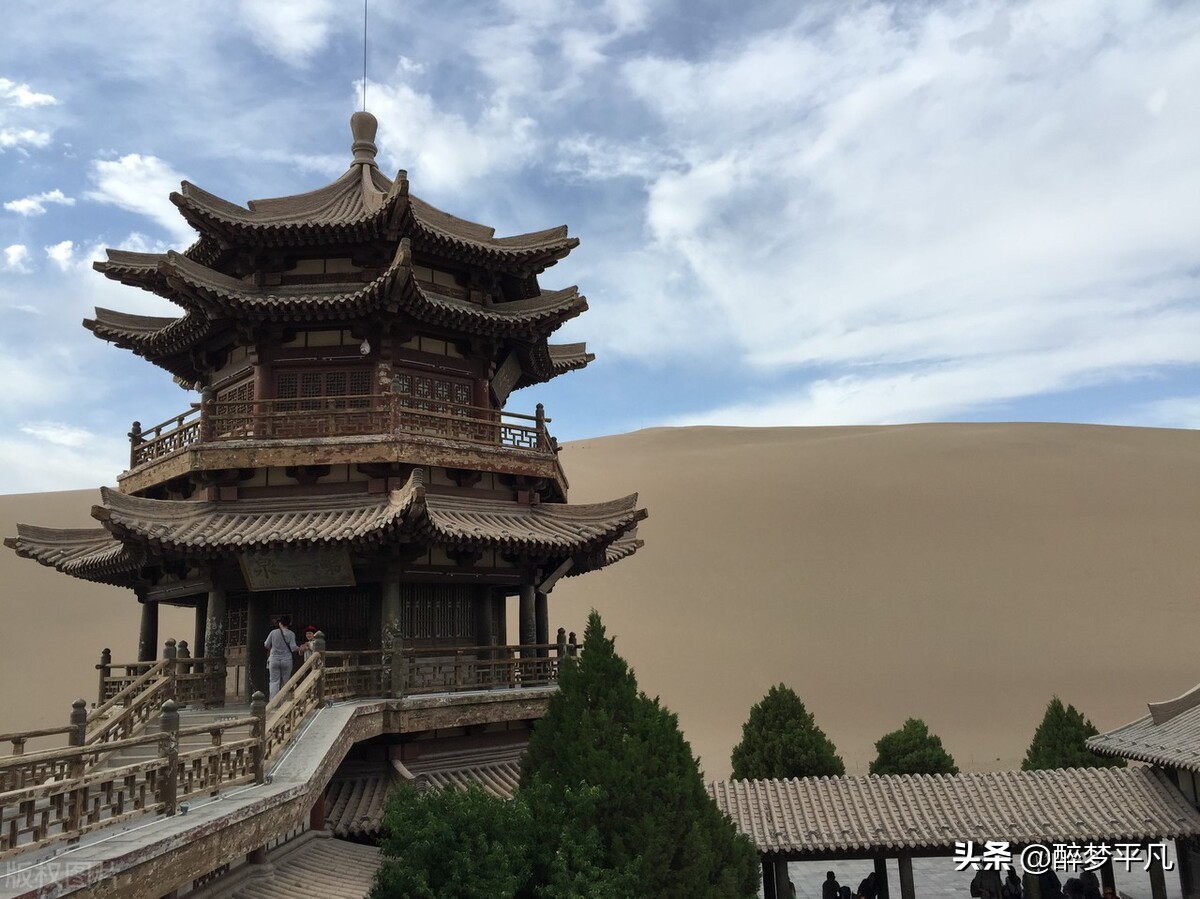 甘肃敦煌鸣沙山月牙泉自由行,甘肃敦煌鸣沙山月牙泉景区