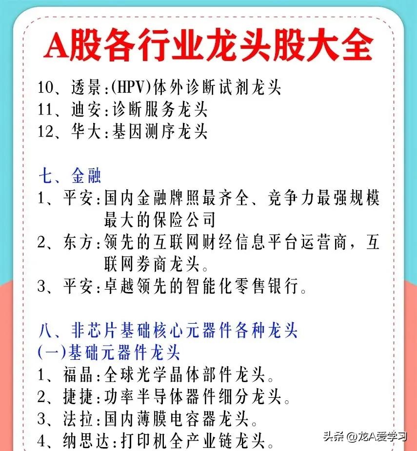 最有价值投资的蓝筹股,a股最具价值投资的行业龙头股