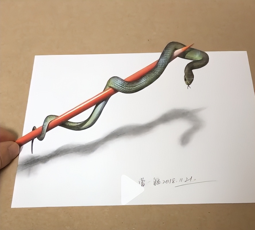 3D绘画牛人多厉害?画出真假难辨的“立体美女”,震惊500万网友