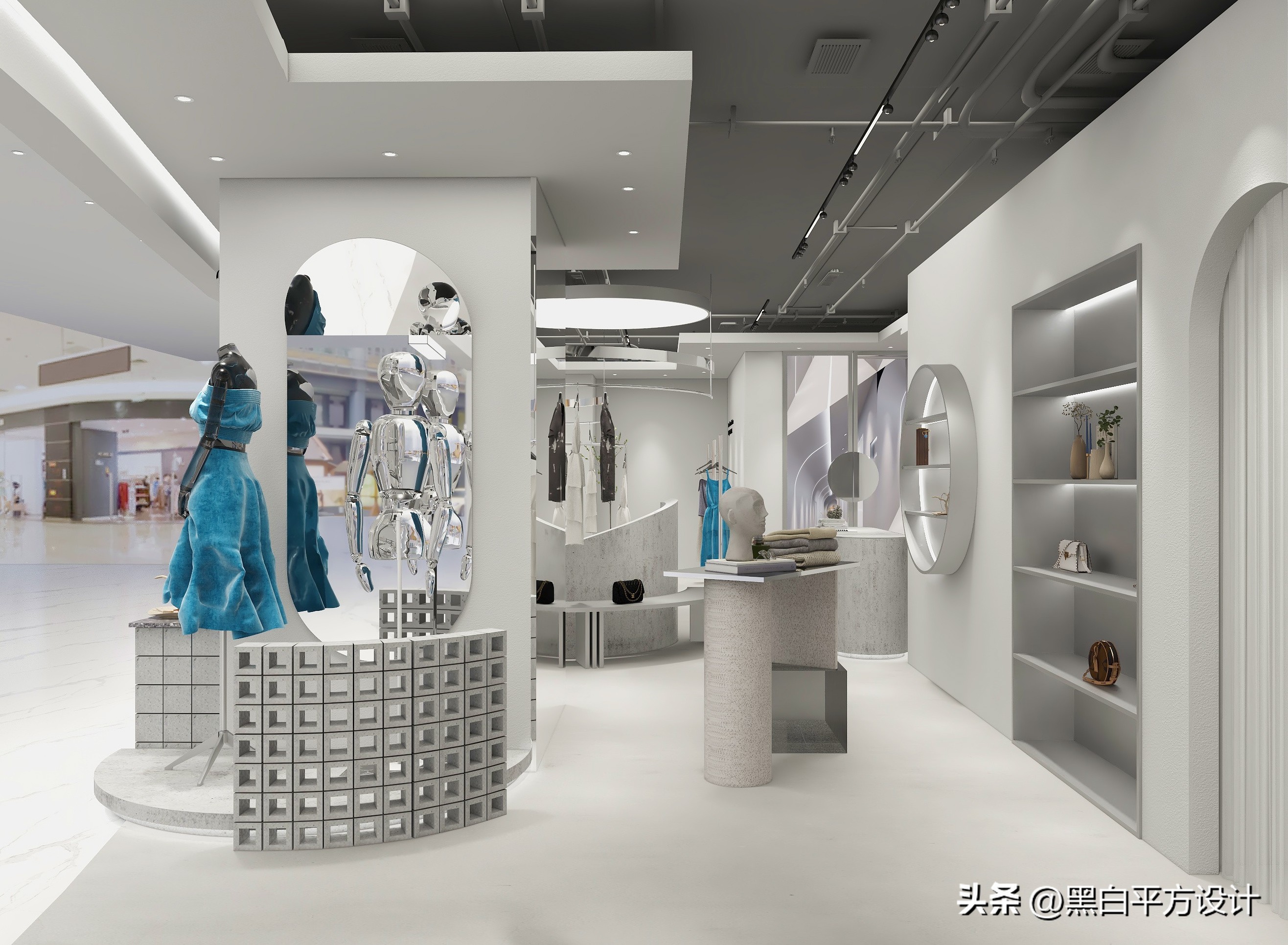 小众设计潮品工厂店,工业风买手店空间设计