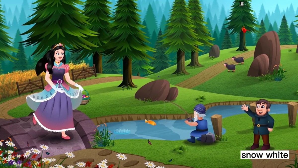 格林童话白雪公主英文阅读,白雪公主格林童话国语版