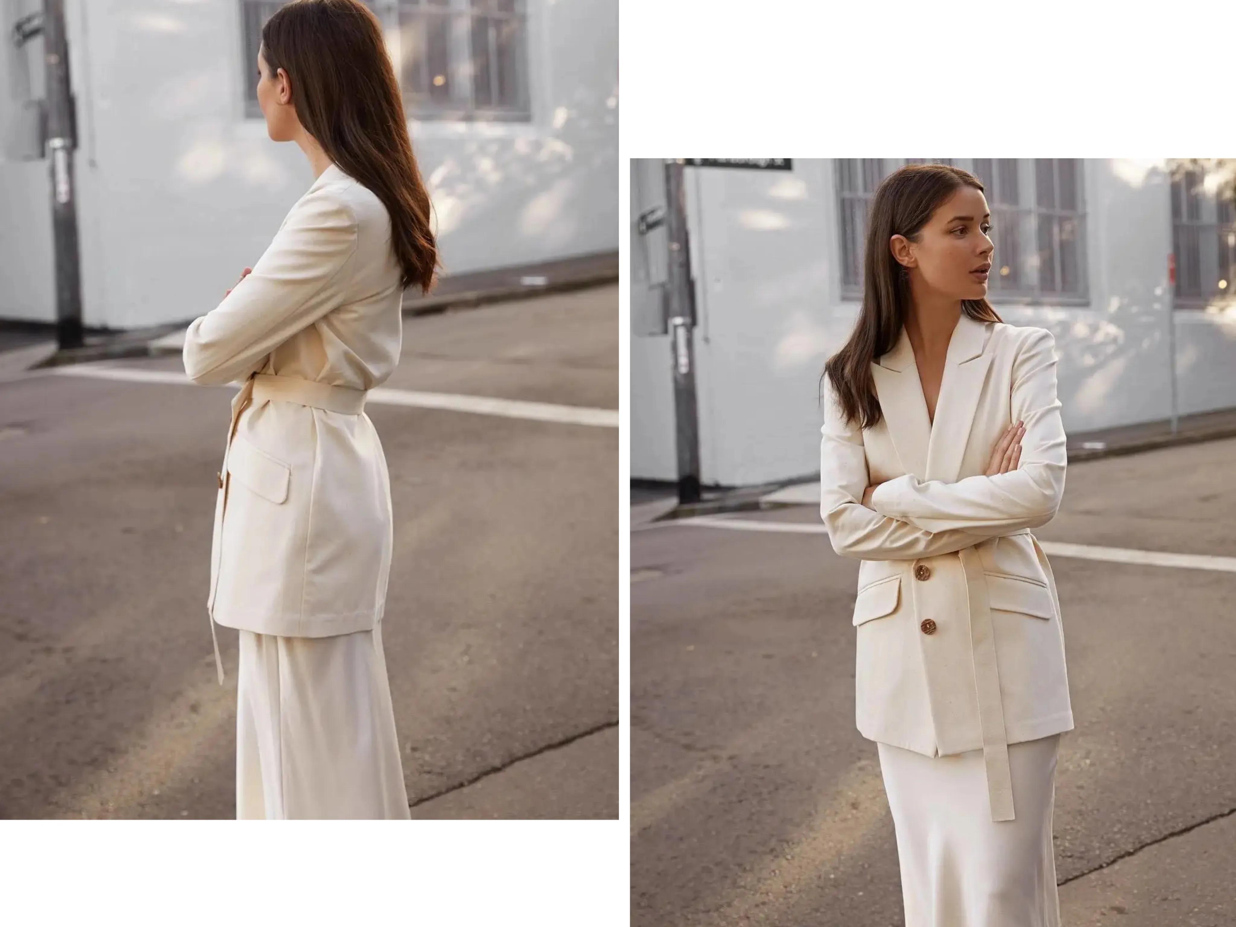 大码西装套装裙冬港风,时髦精蓄力款西装裙