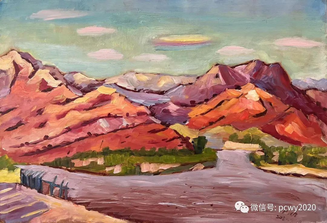 平川野麻滩岩画,东北专门画野草的画家