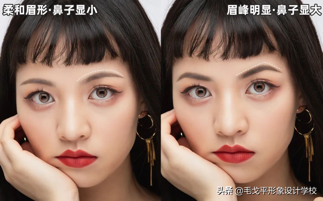 大鼻子要怎样化妆才能好看,平鼻怎么化妆才好看