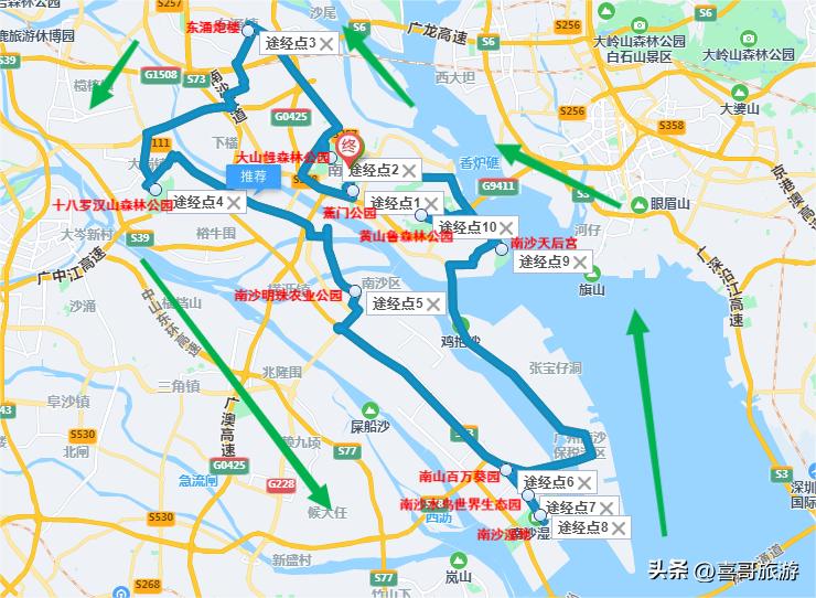 广东南沙区自驾游营地,南沙区自驾游路线