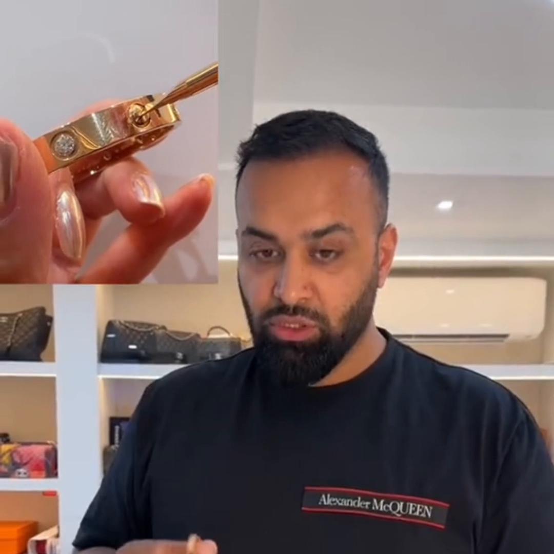 卡地亚手镯ip6688真假鉴定,卡地亚手镯g750真假辨别方法